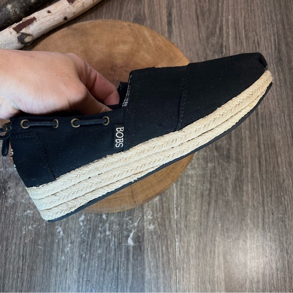 *Bobs | Set Sail Wedge Espadrille in Black SN 34100 Size 8 - Picture 12 of 14